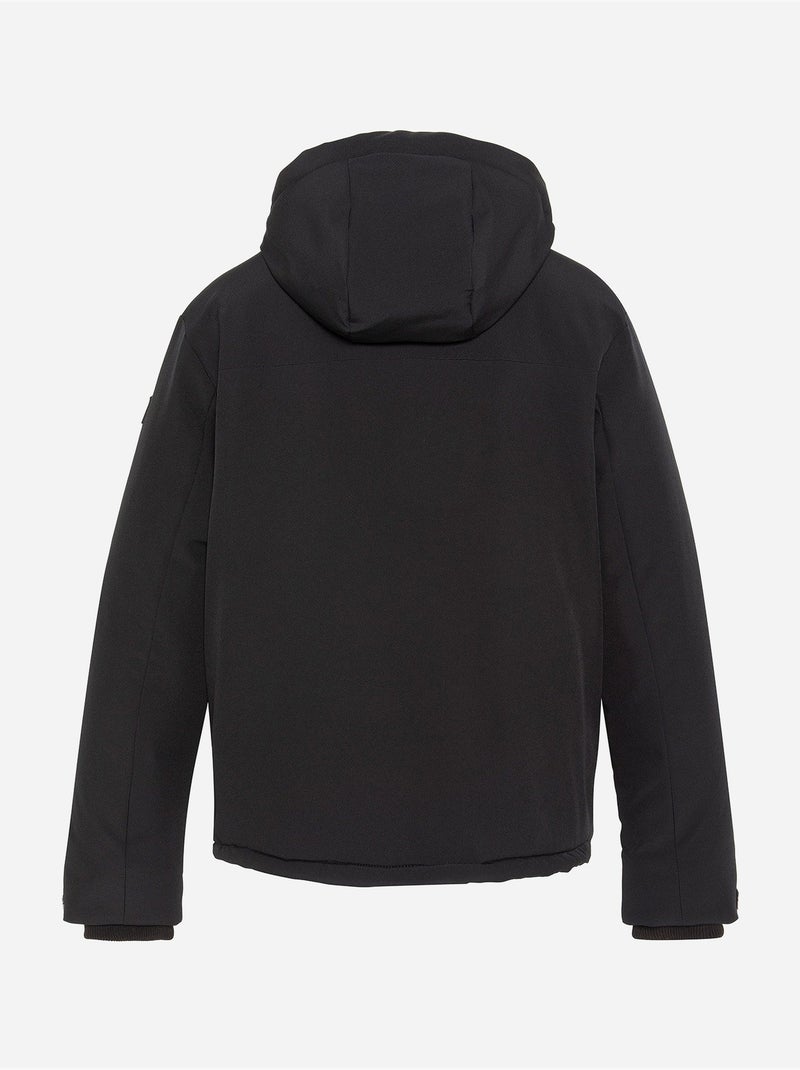 Giacca con cappuccio - schott Nero - Kiabi