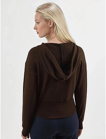 Giacca con cappuccio a maniche lunghe con zip busem