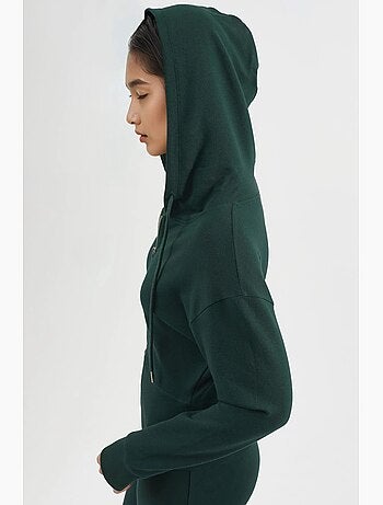 Giacca con cappuccio a maniche lunghe con zip busem