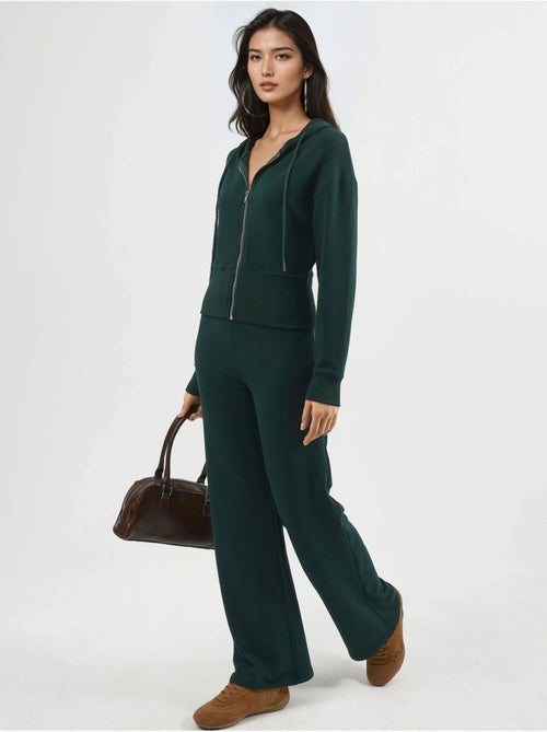 Giacca con cappuccio a maniche lunghe con zip busem - Kiabi Giacca con cappuccio a maniche lunghe con zip busem - Kiabi