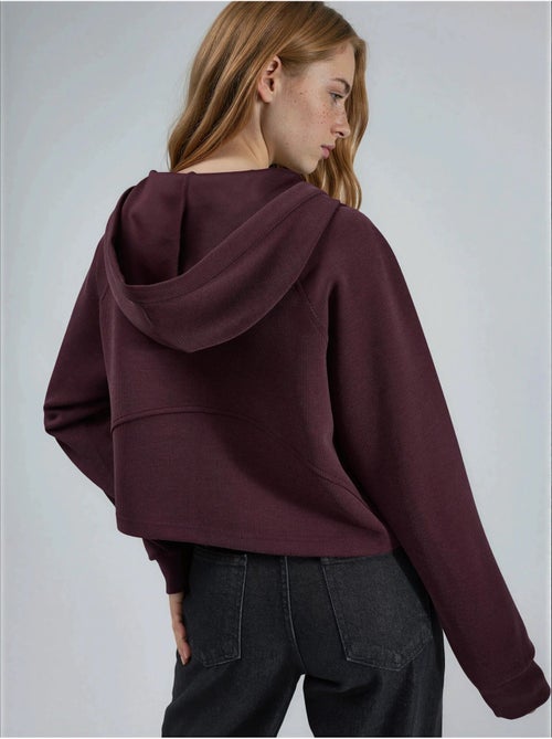 Giacca con cappuccio con zip integrale e tasche busem - Kiabi Giacca con cappuccio con zip integrale e tasche busem - Kiabi