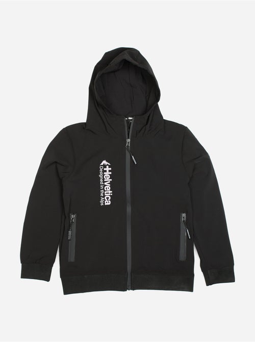 Giacca con cappuccio e cerniera - Helvetica - Kiabi Giacca con cappuccio e cerniera - Helvetica - Kiabi