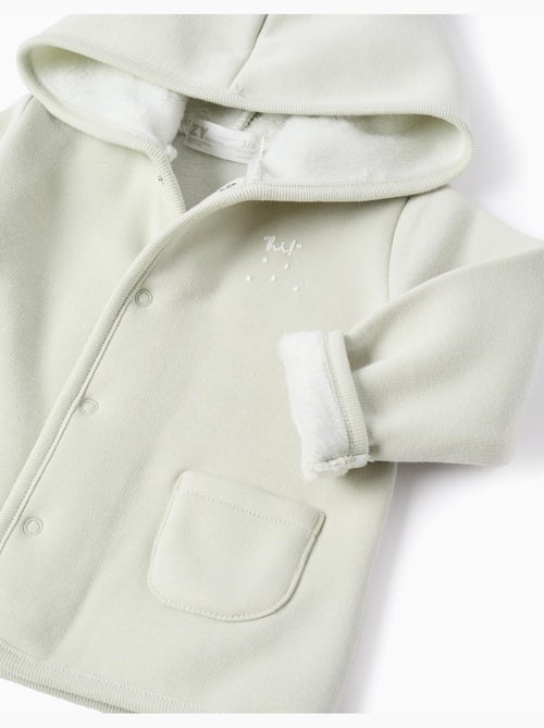 Giacca con cappuccio e fodera in peluche - Kiabi