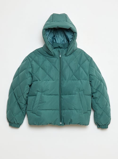 Giacca con cappuccio e fodera in pile - Kiabi