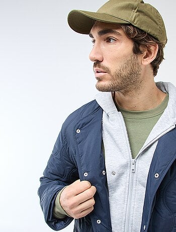 Giacca con cappuccio e pettorina in felpa rimovibile