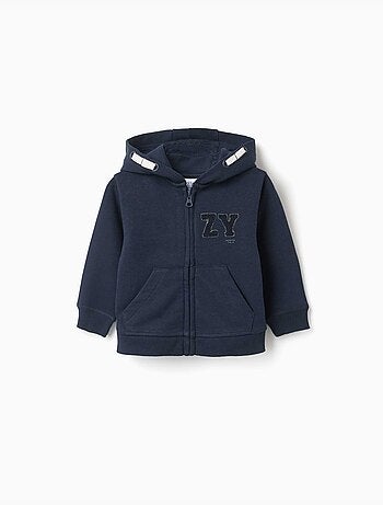 Giacca con cappuccio e ricamo bouclé ZY