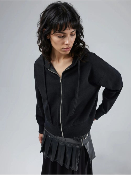 Giacca con cappuccio e zip con tasche busem - Kiabi Giacca con cappuccio e zip con tasche busem - Kiabi