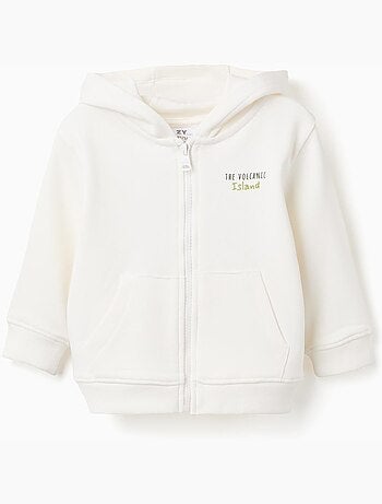 Giacca con cappuccio in cotone con stampa cactus garden