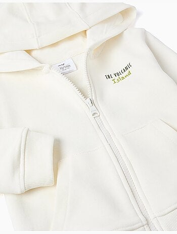 Giacca con cappuccio in cotone con stampa cactus garden