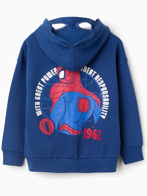 Giacca con cappuccio in cotone con stampe di spider-man - Kiabi
