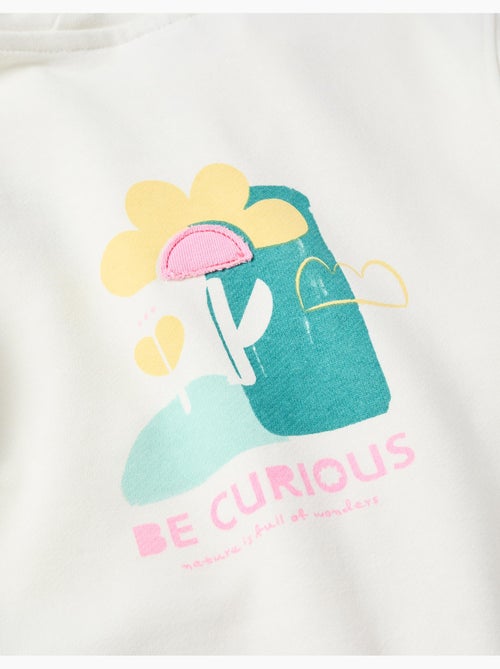 Giacca con cappuccio in cotone con stampe floreali - Kiabi