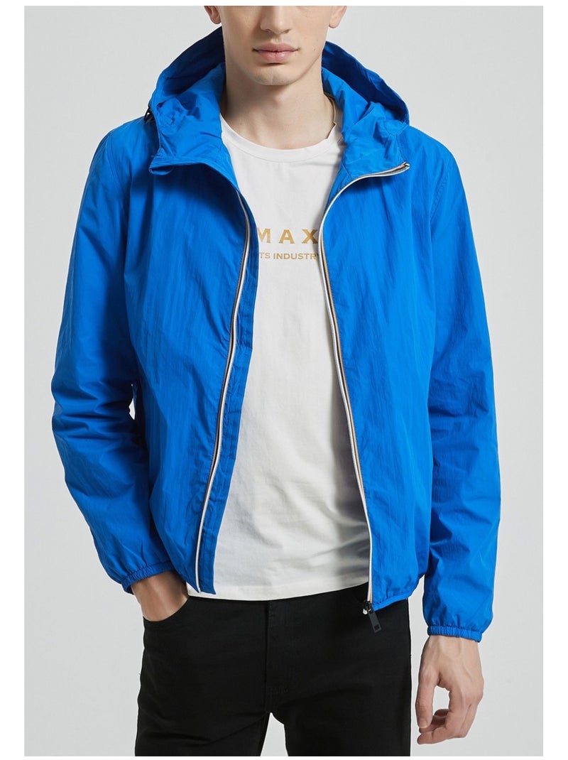 Giacca con cappuccio Kebello Blu cielo - Kiabi