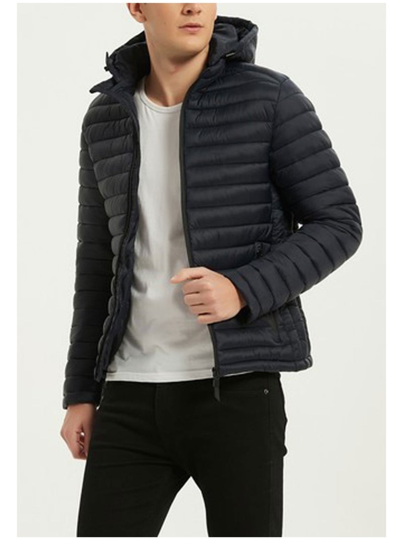 giacca con cappuccio Kebello Blu marino - Kiabi