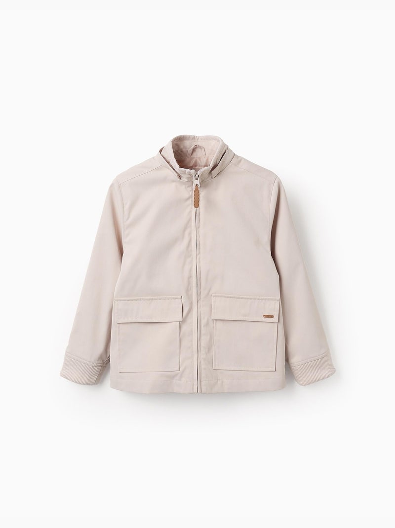 Giacca con cappuccio rimovibile Beige chiaro - Kiabi