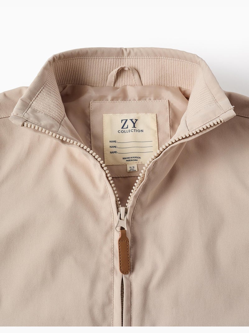 Giacca con cappuccio rimovibile Beige chiaro - Kiabi