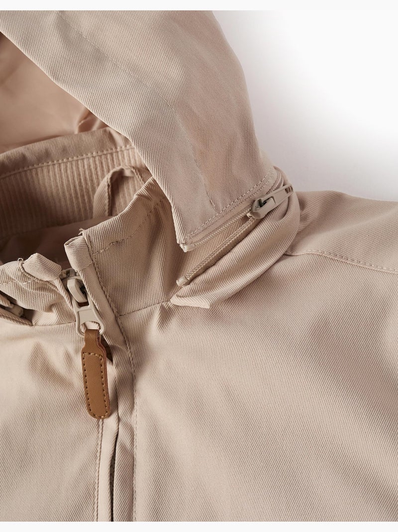 Giacca con cappuccio rimovibile Beige chiaro - Kiabi
