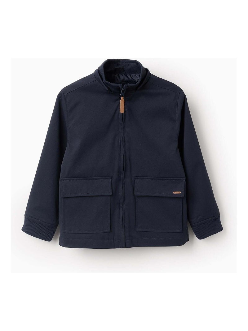 Giacca con cappuccio rimovibile Blu scuro - Kiabi