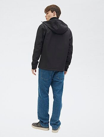 Giacca con cappuccio softshell tinta unita