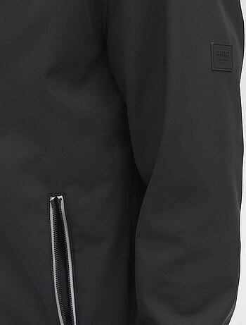 Giacca con cappuccio softshell tinta unita