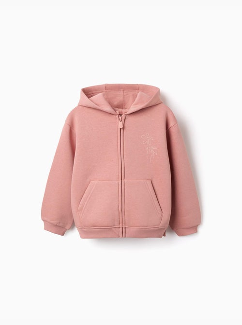 Giacca con cappuccio spazzolato con stampe floreali - Kiabi Giacca con cappuccio spazzolato con stampe floreali - Kiabi