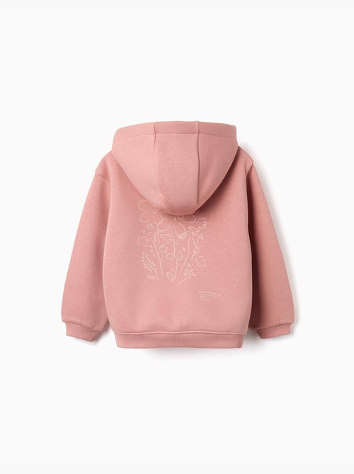 Giacca con cappuccio spazzolato con stampe floreali - Kiabi Giacca con cappuccio spazzolato con stampe floreali - Kiabi
