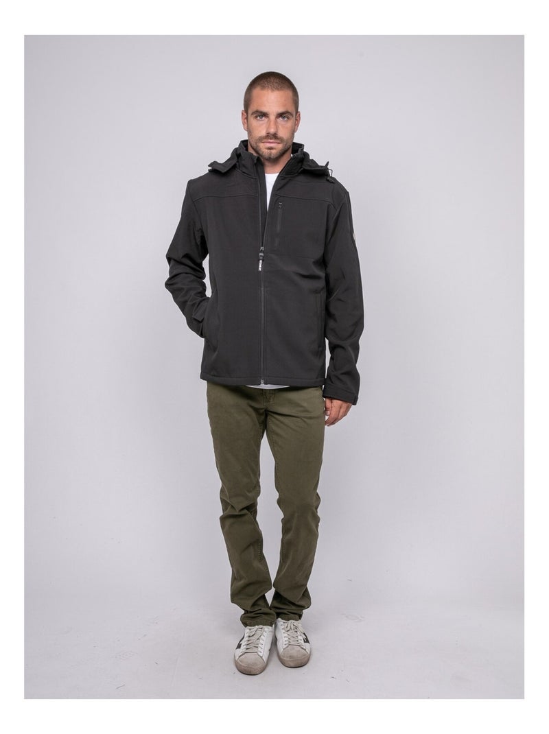 Giacca con cappuccio WALUSKA Nero - Kiabi