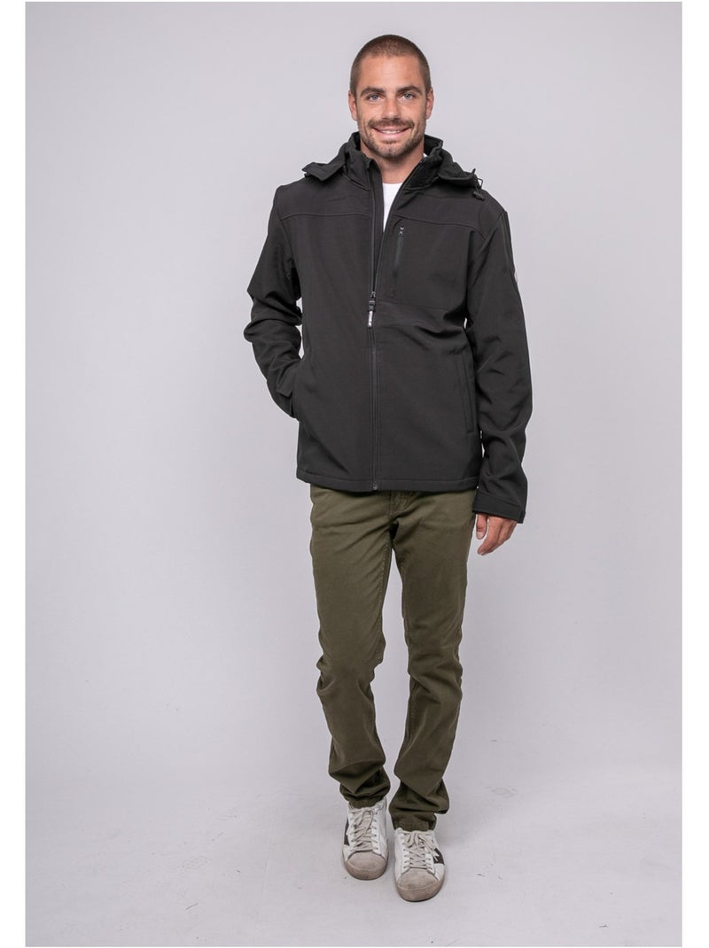 Giacca con cappuccio WALUSKA Nero - Kiabi