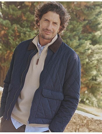 Giacca con colletto in velluto a coste, mo fashion