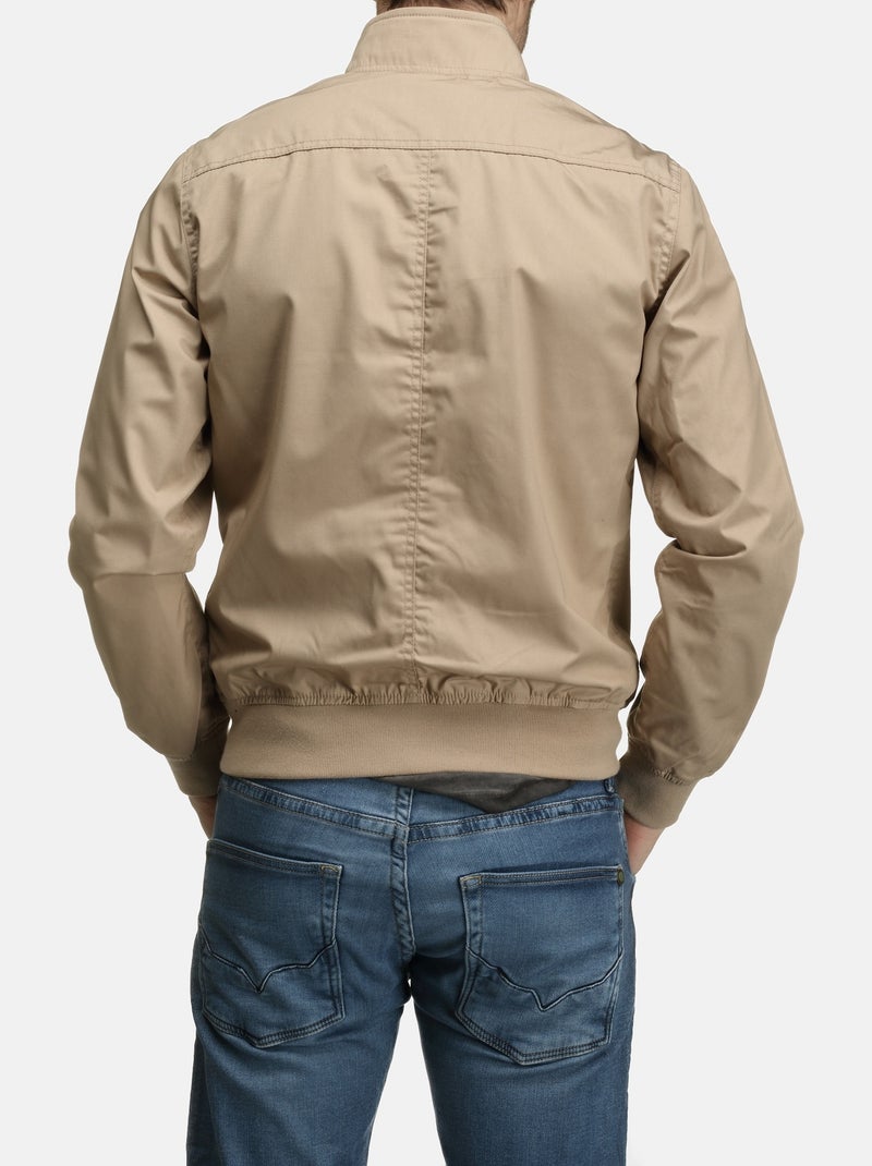 Giacca con collo alto - Schott Beige - Kiabi
