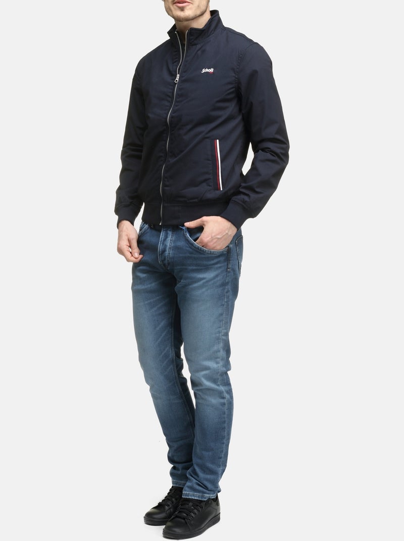 Giacca con collo alto - Schott Blu scuro - Kiabi