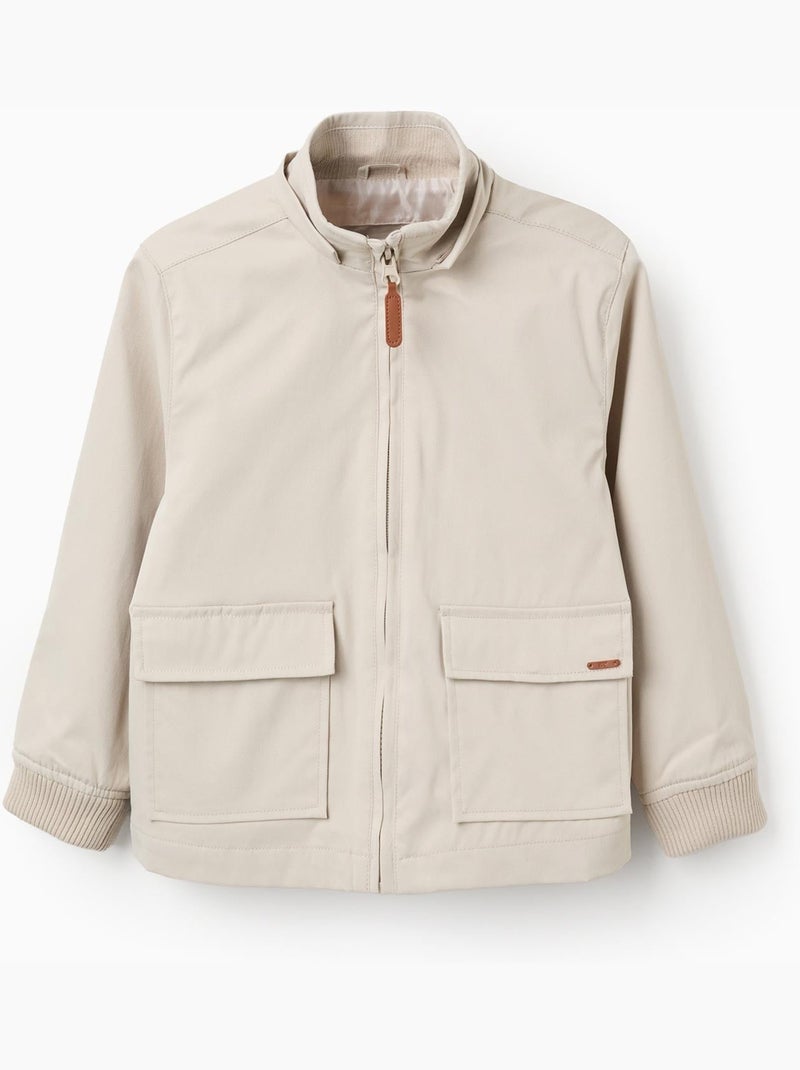 Giacca con fodera e cappuccio rimovibile Beige chiaro - Kiabi