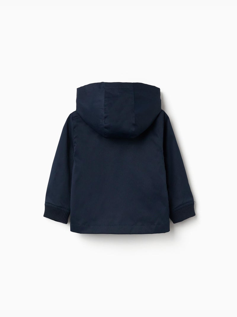 Giacca con fodera e cappuccio rimovibile Blu Blu - Kiabi