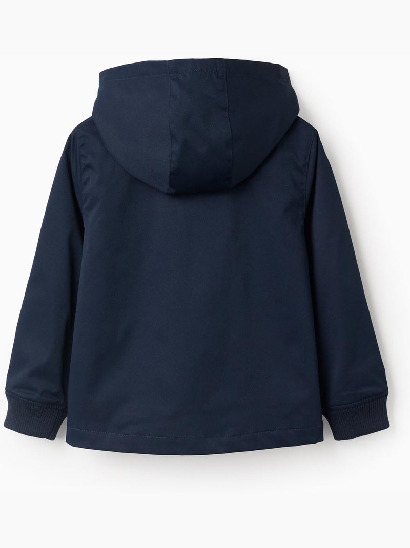 Giacca con fodera e cappuccio rimovibile Blu Blu - Kiabi