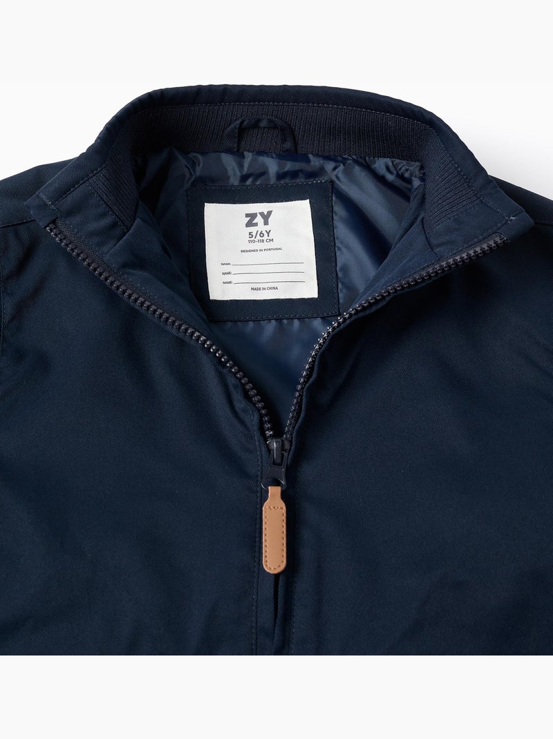 Giacca con fodera e cappuccio rimovibile Blu Blu - Kiabi