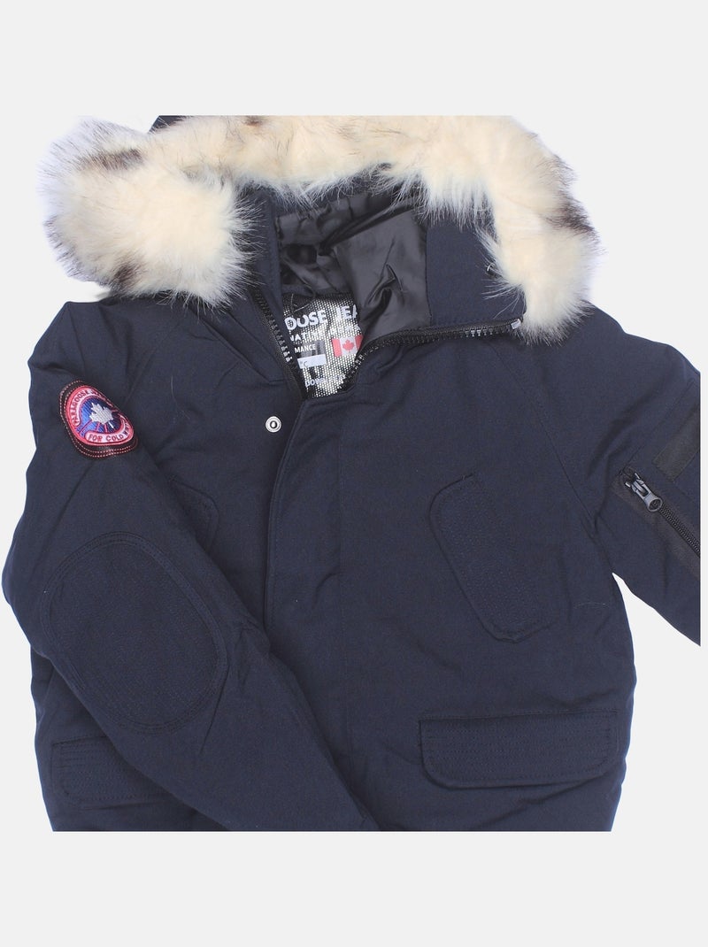 Giacca con pelliccia rimovibile - Paragoose Blu scuro - Kiabi