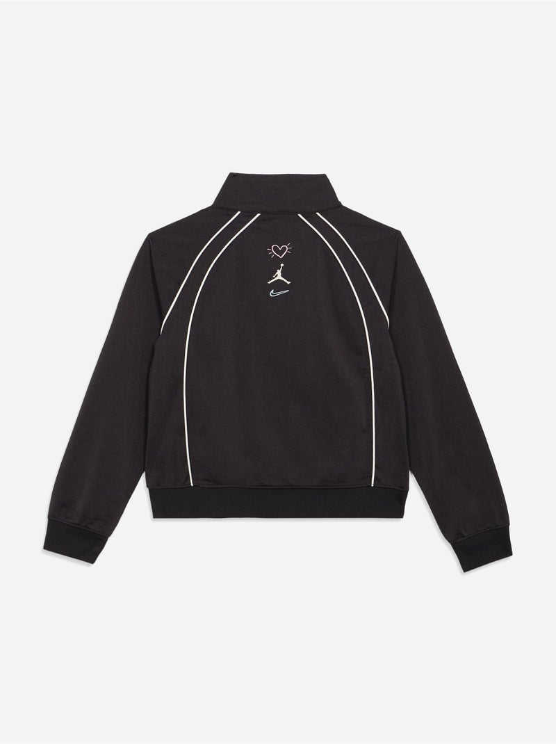 Giacca con zip e collo alto - Jordan Nero - Kiabi