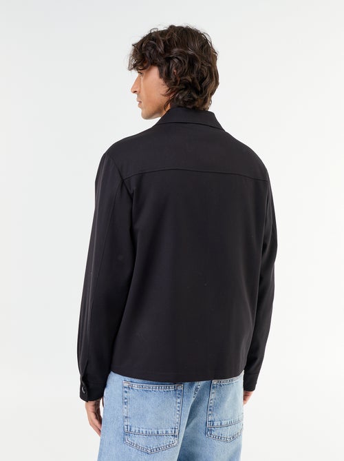 Giacca con zip tinta unita - Kiabi