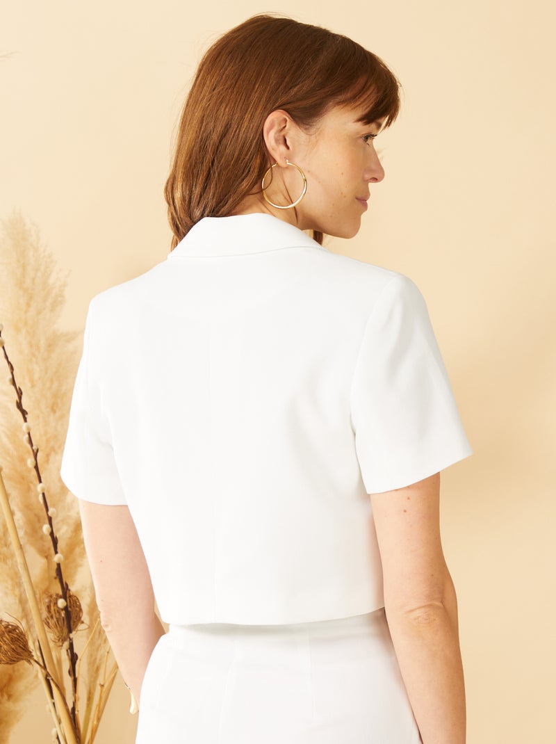 Giacca corta bianco - Kiabi