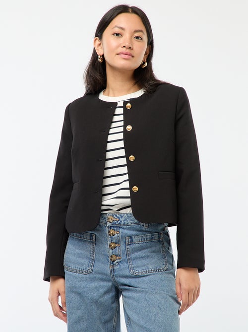 Giacca corta con bottoni dorati - Kiabi