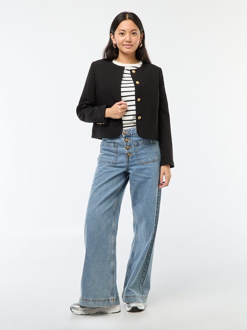 Giacca corta con bottoni dorati - Kiabi