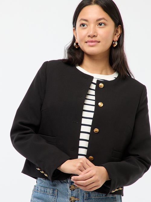 Giacca corta con bottoni dorati - Kiabi