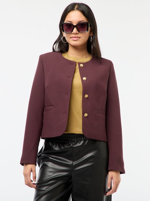 Giacca corta con bottoni dorati - Kiabi