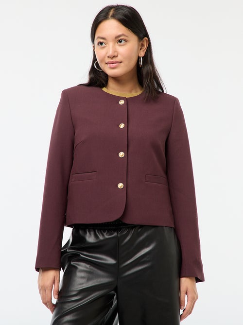 Giacca corta con bottoni dorati - Kiabi