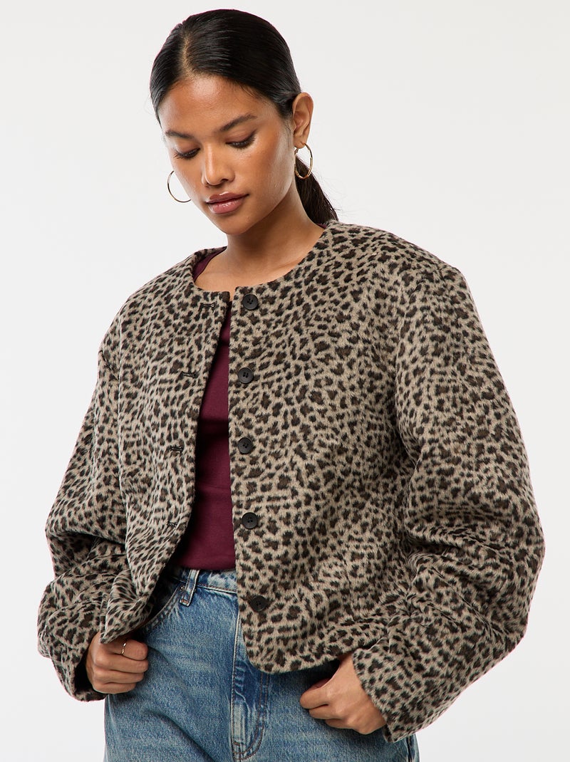 Giacca corta con bottoni 'JDY' Beige - Kiabi