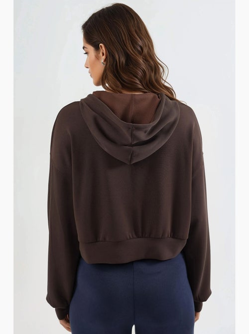 Giacca corta con cappuccio e zip busem - Kiabi Giacca corta con cappuccio e zip busem - Kiabi