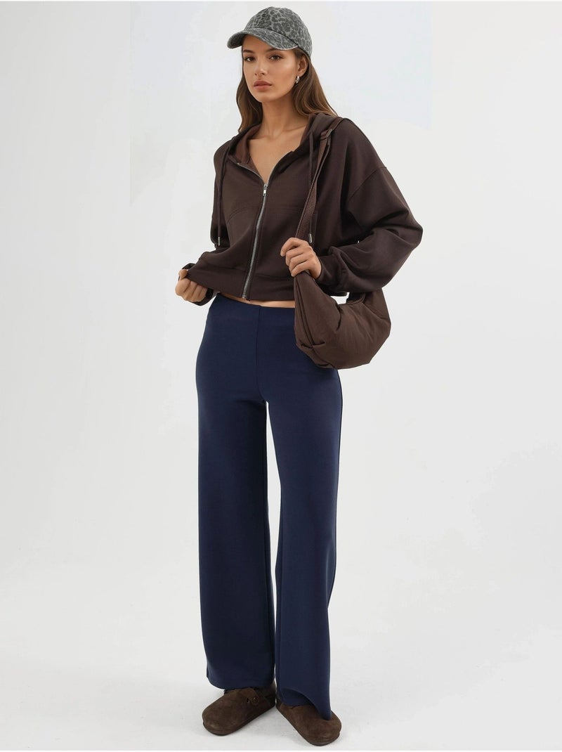 Giacca corta con cappuccio e zip busem Marrone scuro - Kiabi