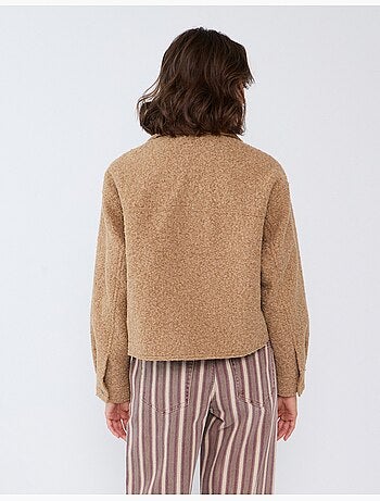 Giacca corta con effetto bouclé, mo fashion