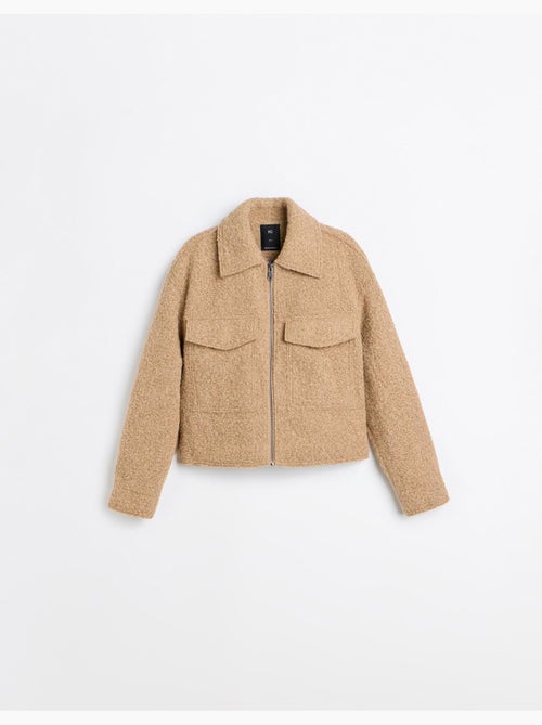 Giacca corta con effetto bouclé, mo fashion - Kiabi