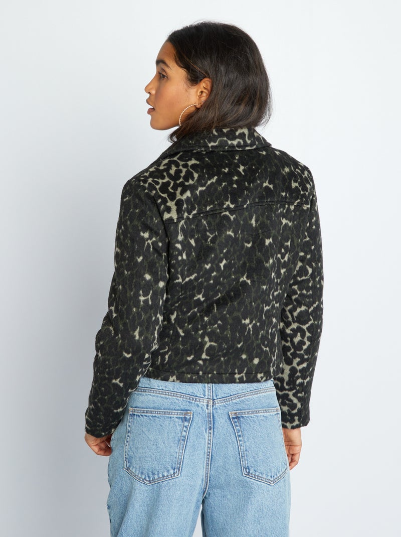 COMPLETO CAMICIA CROPPED E SHORTS CON STAMPA ANIMALIER | ZARA Italia / Italy