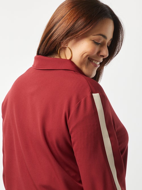 Giacca corta con zip con colletto a camicia - Kiabi